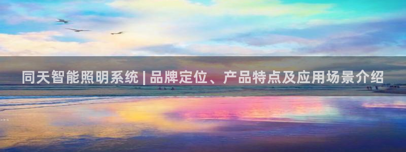 千亿国际唯一平台：同天智能照明系统 | 品牌定位、产品特点及应用场景介绍