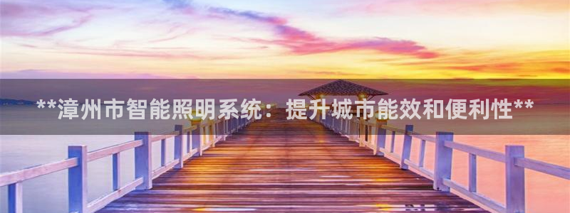 千亿国际网站多少:**漳州市智能照明系统:提升城市能效和便利性**