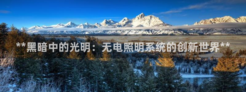 千亿国际手机版app下载:**黑暗中的光明:无电照明系统的创新世界**